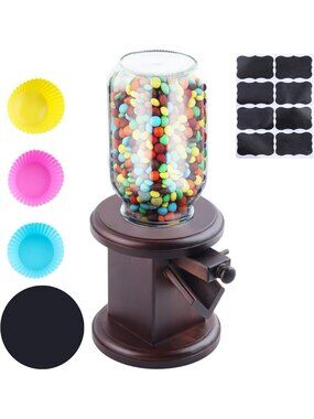 Wooden Candy & Cereal Dispenser - Stylish Countertop Storage for Treats
